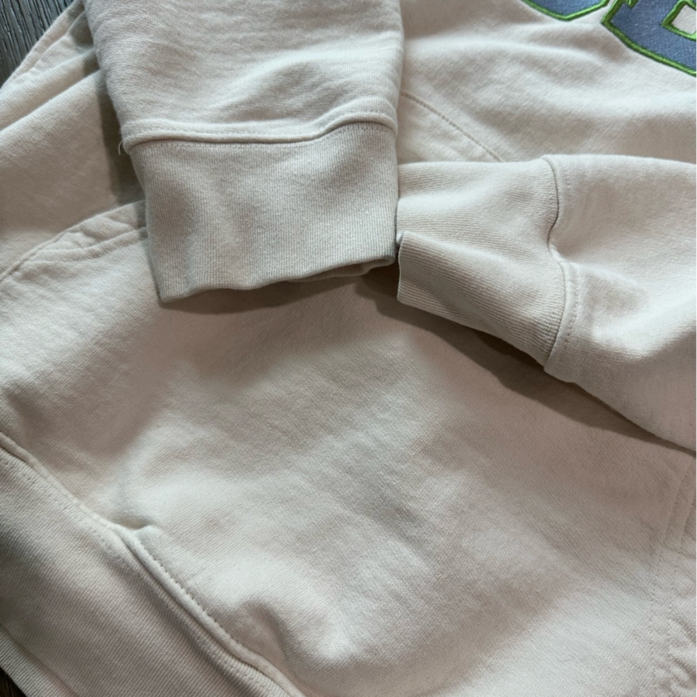OBEY Women’s Off-White Hoodie Embroidered Size Medium - Picture 4 of 8